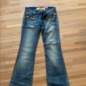 Swarovski crystal embellished jeans